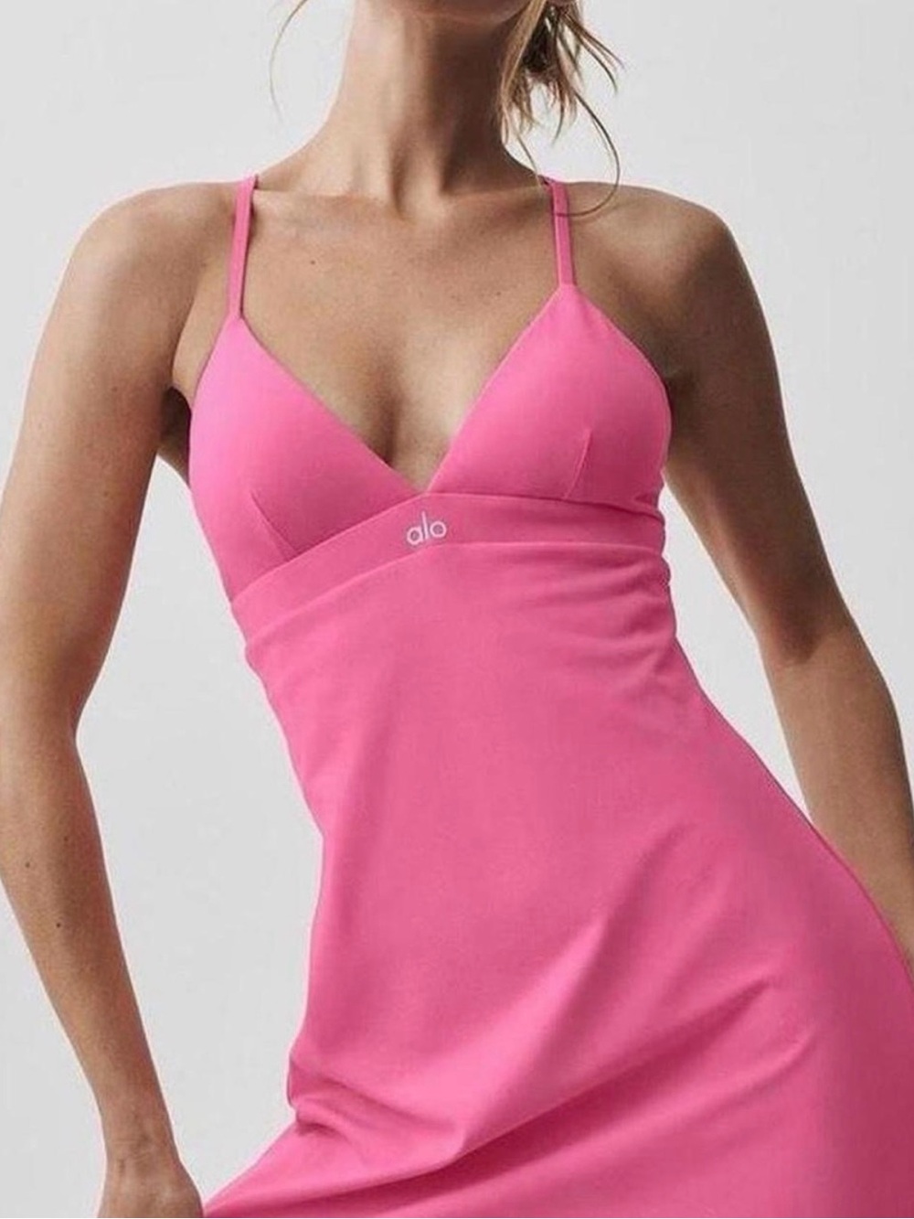 ALO Yoga airbrush splendor dress paradise pink size small new